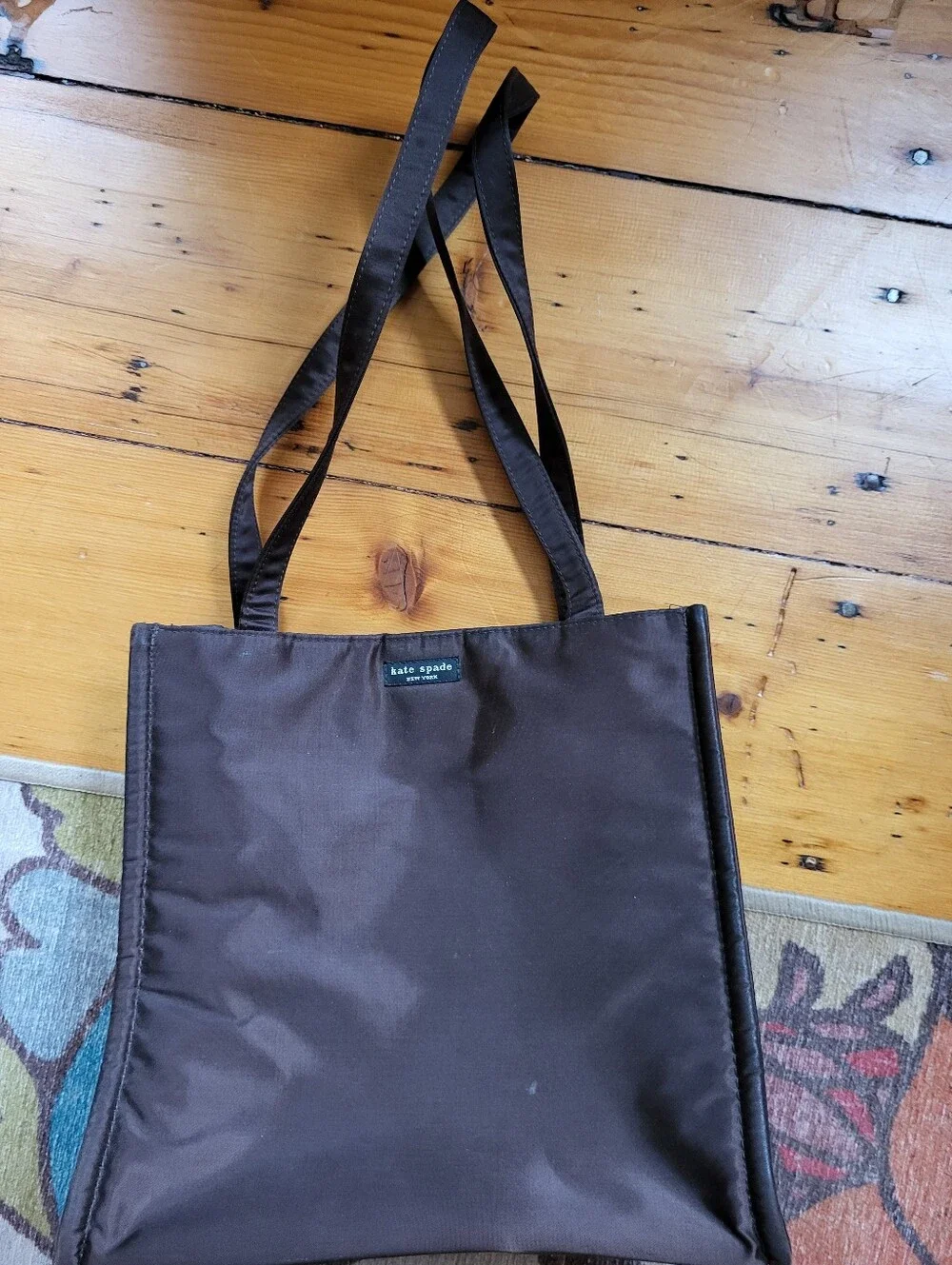 Vintage Kate Spade Bag, Brown Nylon